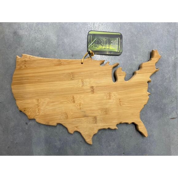 Totally Bamboo Wood Bamboo United States Cutting Board - Picture 1 of 2